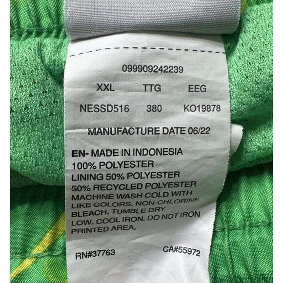 Nike Swim Trunks Mens 2XL Digi Swoosh Ombre Electric Algae Green Neon Retro 80s - Picture 8 of 8